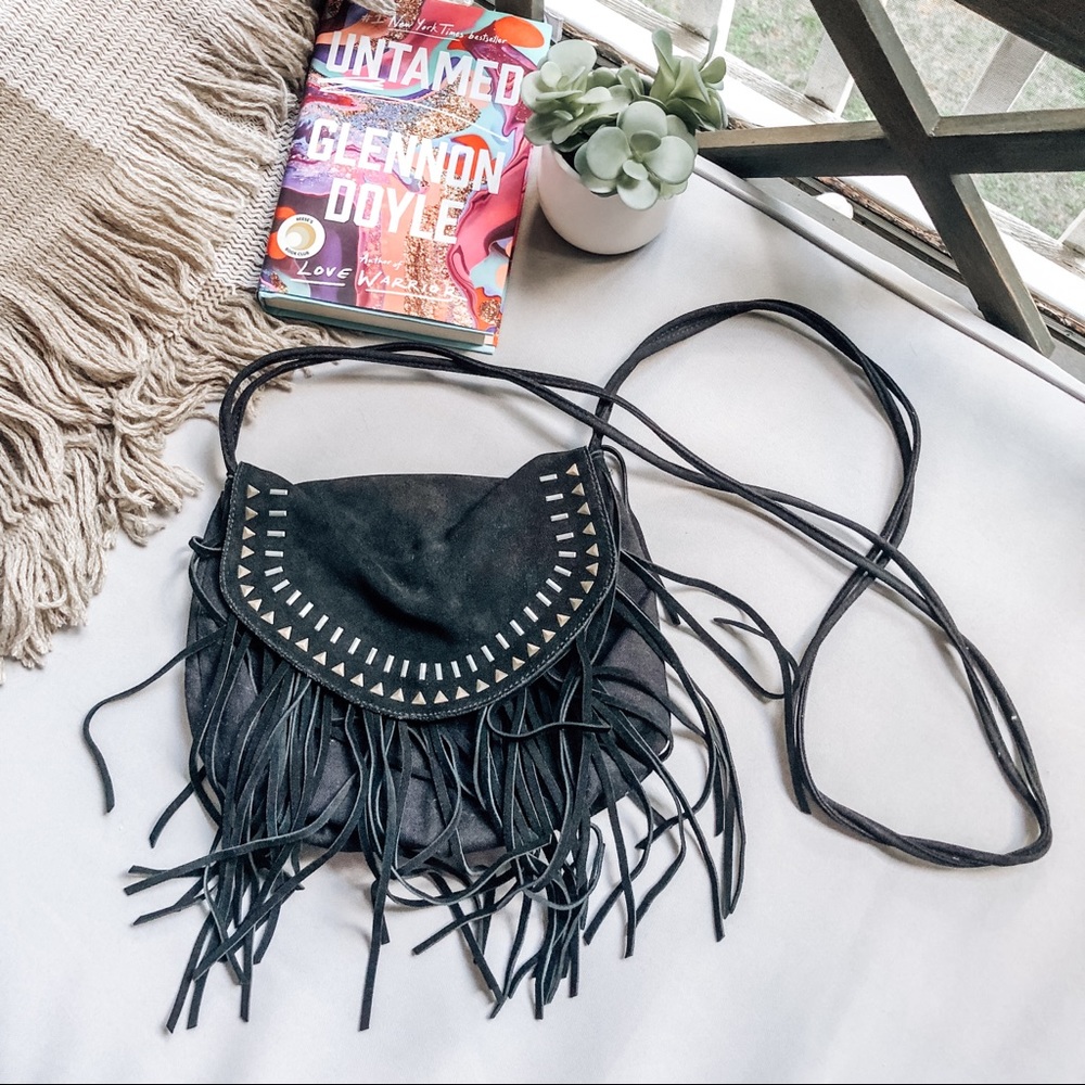 American Eagle cross body tassel purse!